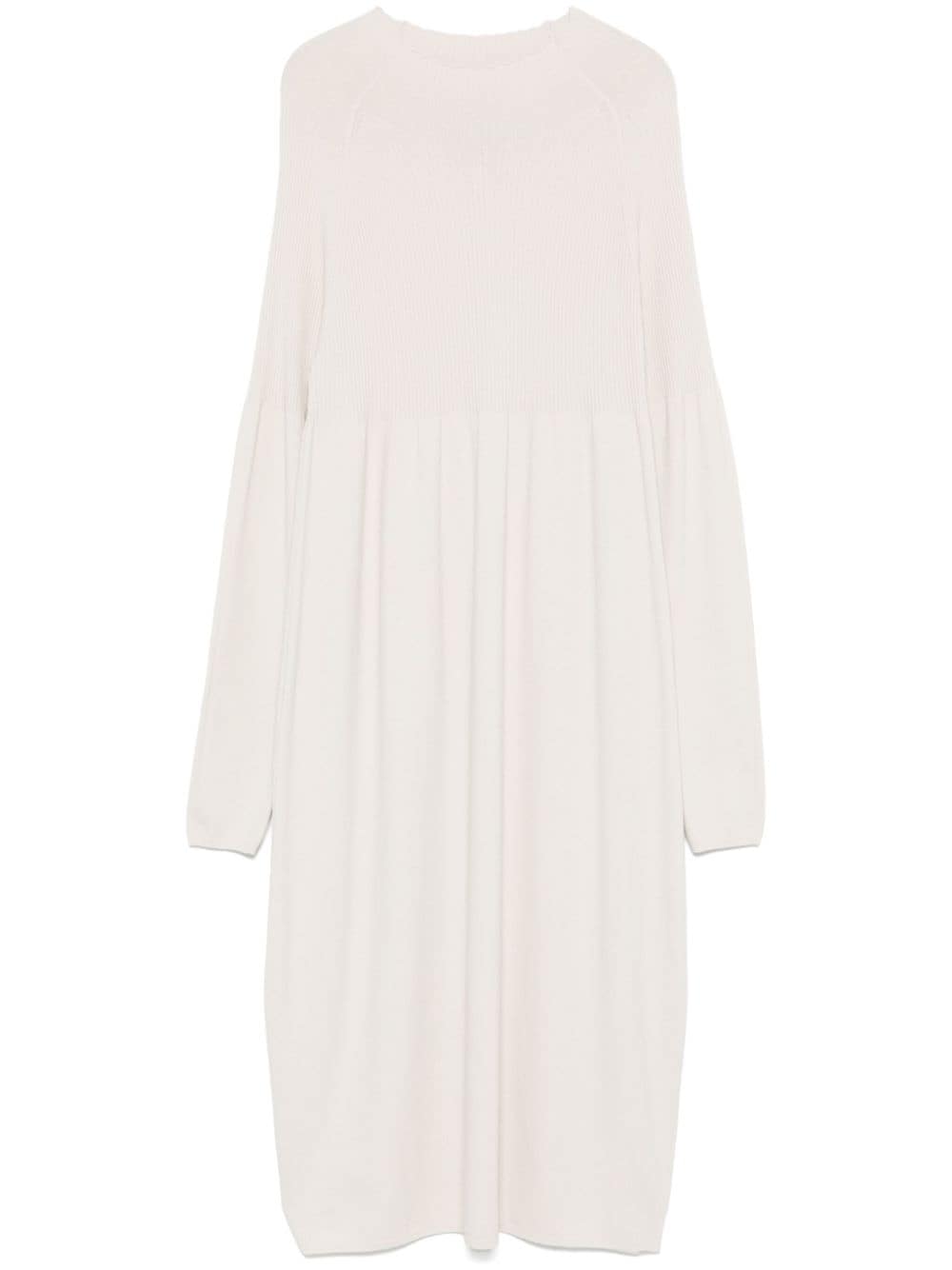 Transit knitted midi dress - White von Transit