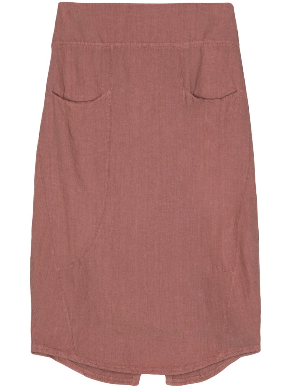 Transit linen midi skirt - Brown von Transit