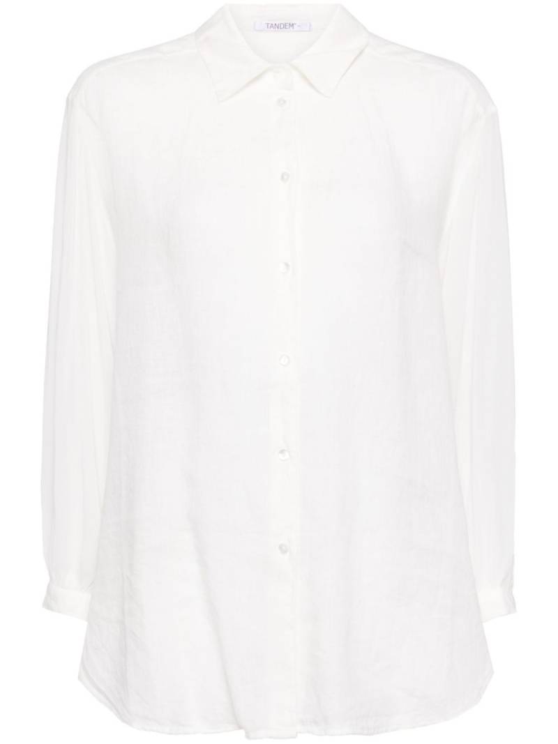 Transit linen shirt - White von Transit