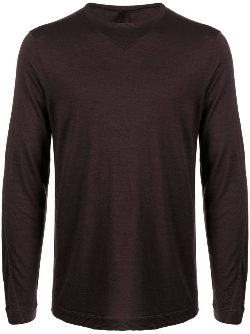 Transit long-sleeve wool T-shirt - Purple von Transit