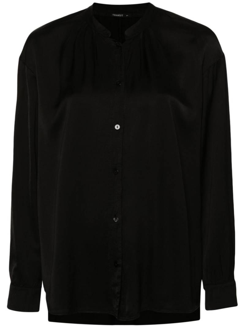 Transit long-sleeves wool shirt - Black von Transit