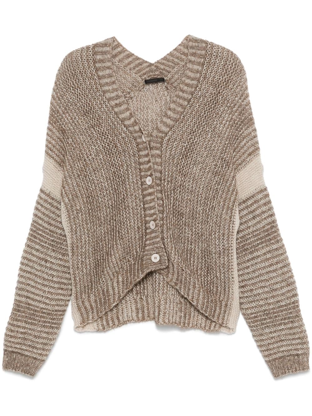 Transit marl-knit cardigan - Brown von Transit