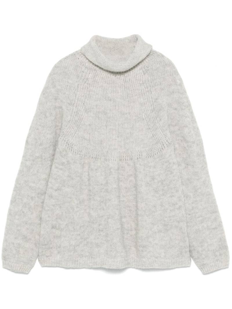 Transit mélange-effect sweater - Grey von Transit