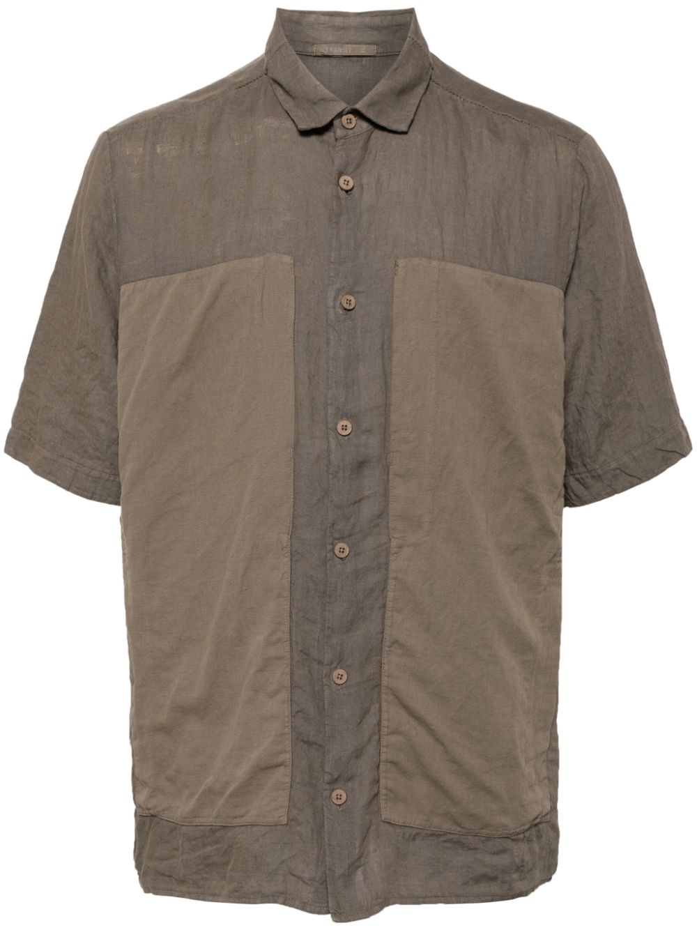 Transit short sleeves pocket shirt - Brown von Transit