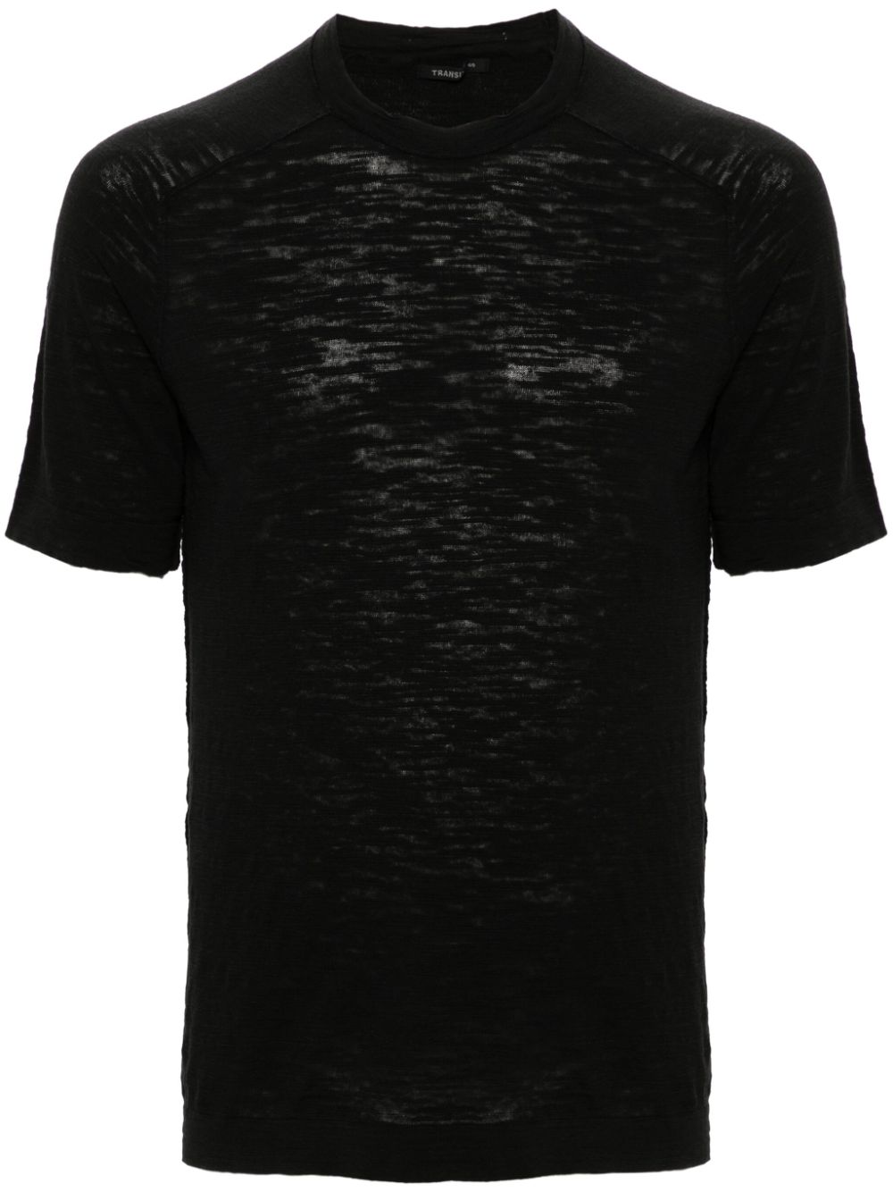 Transit slub-texture T-shirt - Black von Transit
