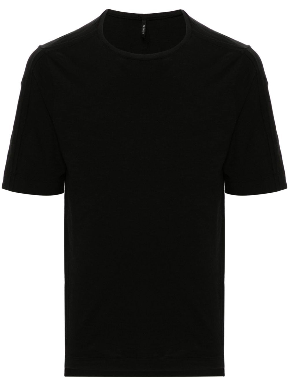 Transit slub-texture cotton T-shirt - Black von Transit