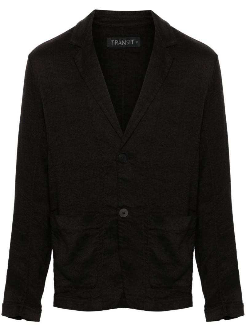 Transit textured-finish blazer - Black von Transit