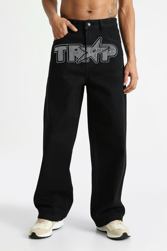 Trap Baggy Fit Jeans | Schwarz | Herren  | 28 von Trap