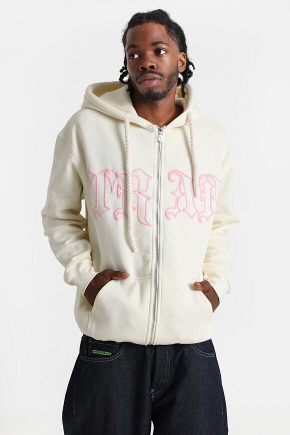 Trap Kapuzensweatjacke | Creme + Rosa | Herren  | L von Trap