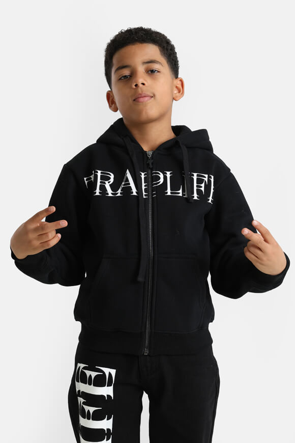 Trap Kapuzensweatjacke | Schwarz + Weiss | Jungen  | 10 von Trap