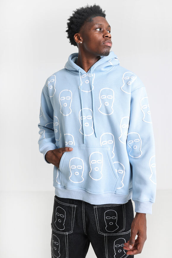 Trap Kapuzensweatshirt | Hellblau + Weiss | Herren  | L von Trap