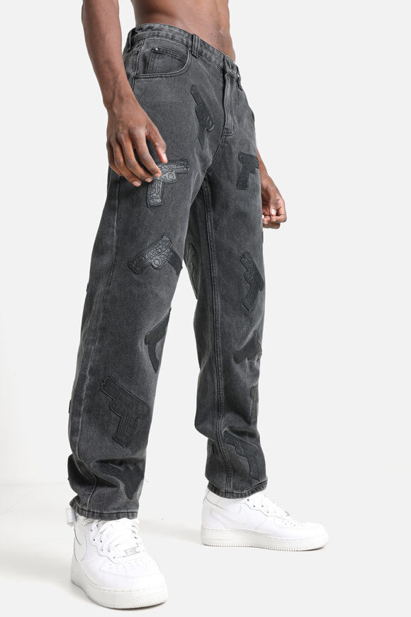 Trap Straight Fit Jeans | Schwarz | Herren  | 28 von Trap