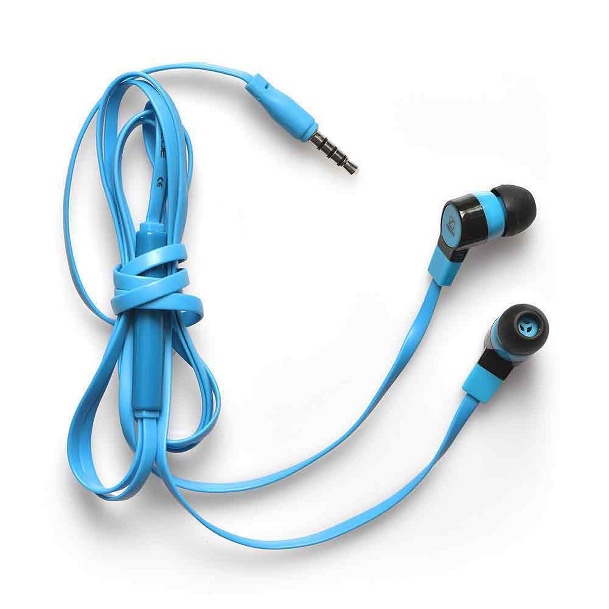 Earphones + Microphone in Blau von Travel Blue