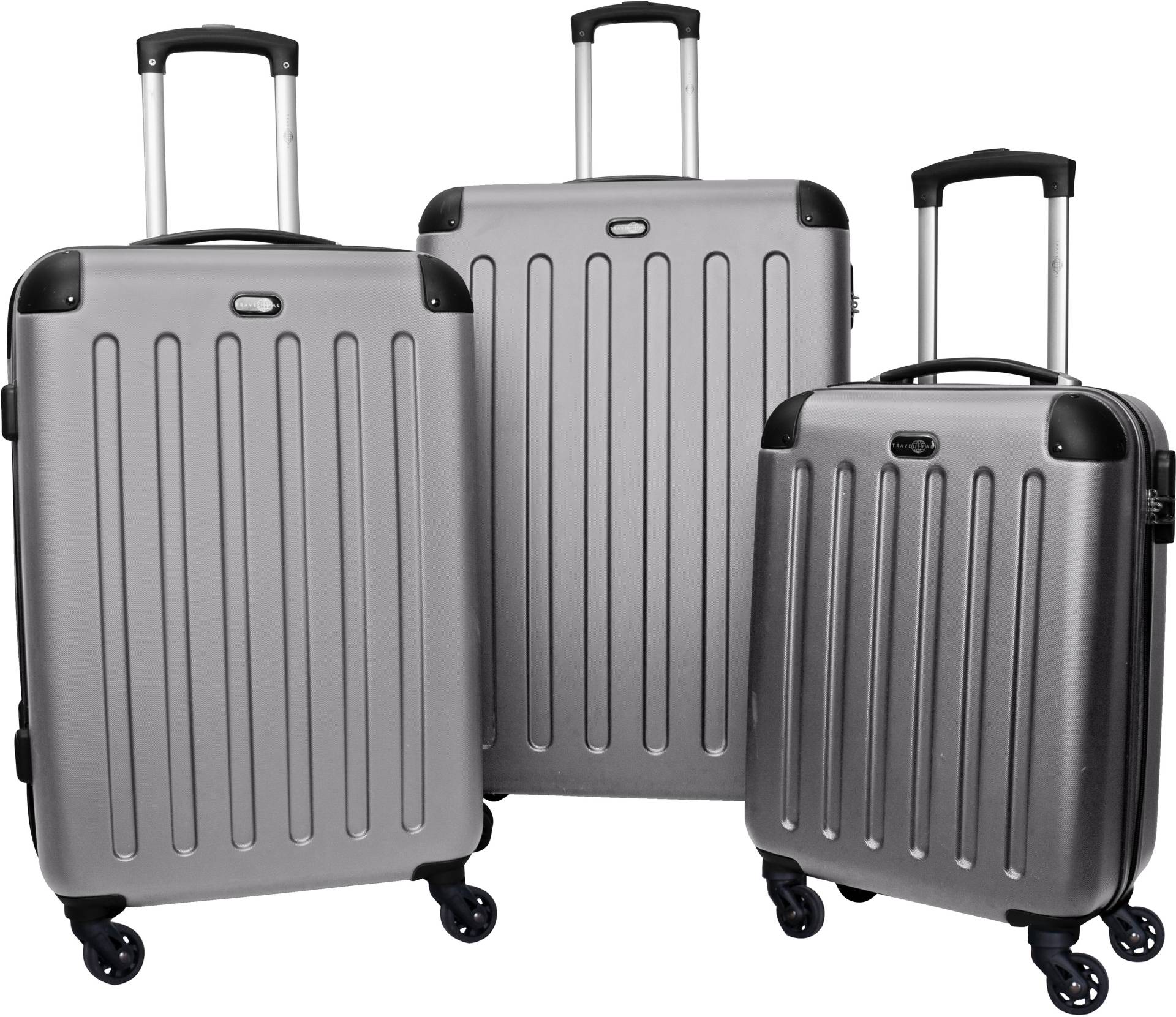 Travel Pal Trolleyset »Austin«, (3 tlg.), Kofferset Reisegepäck Hartschalen-Trolley-Set mit Zahlenschloss von Travel Pal