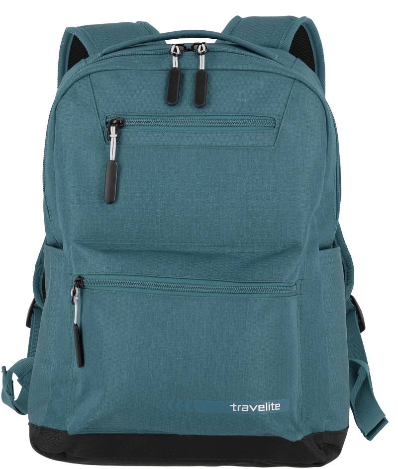 travelite Laptoprucksack »KICK OFF M, 40 cm, petrol«, Arbeitsrucksack Schulrucksack Freizeitrucksack mit 13-Zoll Laptopfach von Travelite