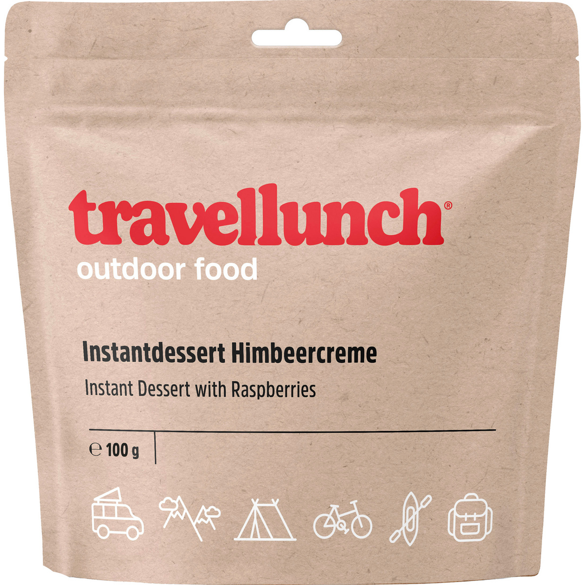 Travellunch Instantdessert Himbeercreme von Travellunch