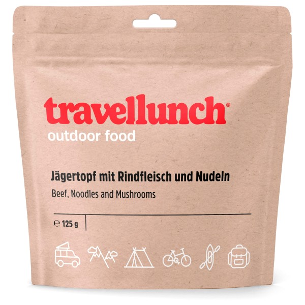 Travellunch - Jägertopf mit Rindfleisch und Nudeln Gr 125 g Travellunch - Jägertopf mit Rindfleisch und Nudeln Gr 125 g von Travellunch