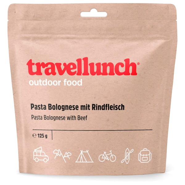 Travellunch - Nudeln Bolognese mit Rindfleisch Gr 125 g;250 g Travellunch - Nudeln Bolognese mit Rindfleisch Gr 125 g;250 g von Travellunch