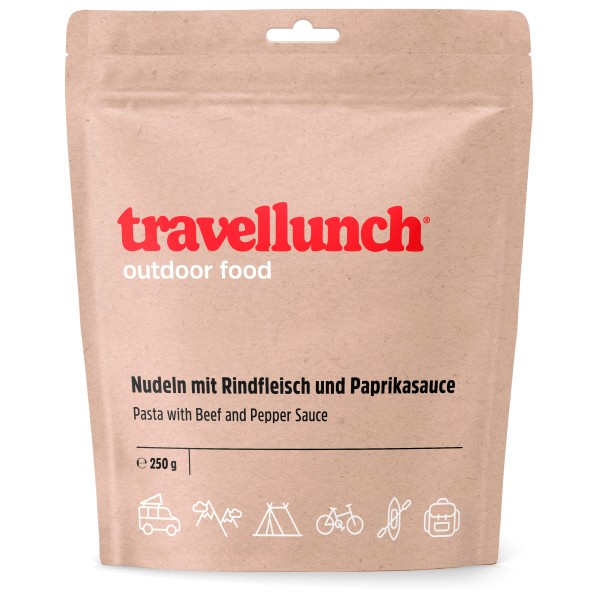 Travellunch - Nudeln mit Rindfleisch und Paprikasauce Gr 250 g von Travellunch