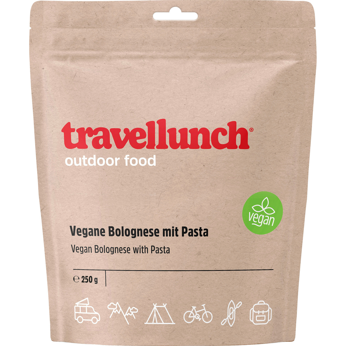 Travellunch Vegane Pasta Bolognese von Travellunch