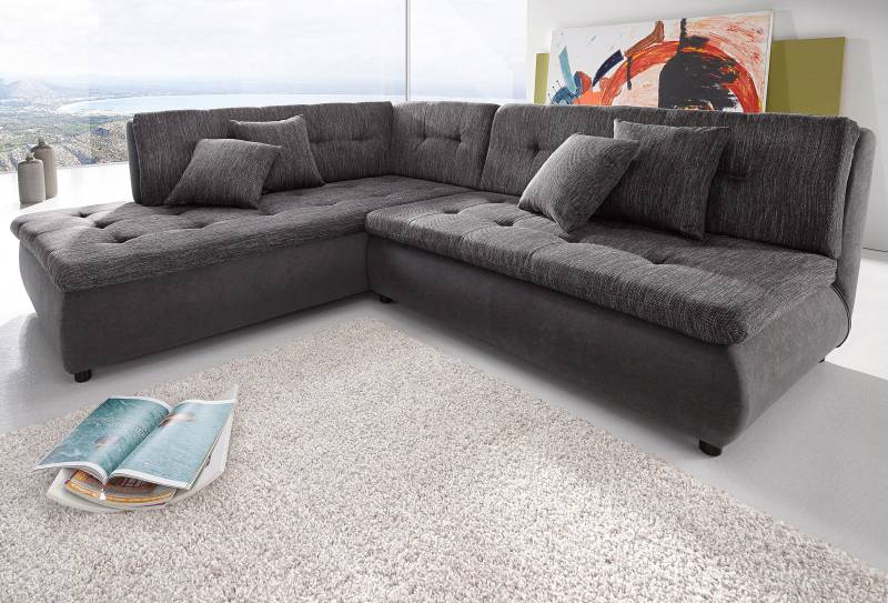 Trends by HG Ecksofa »Pool L-Form«, wahlweise mit Bettfunktion, frei im Raum stellbar von Trends by HG