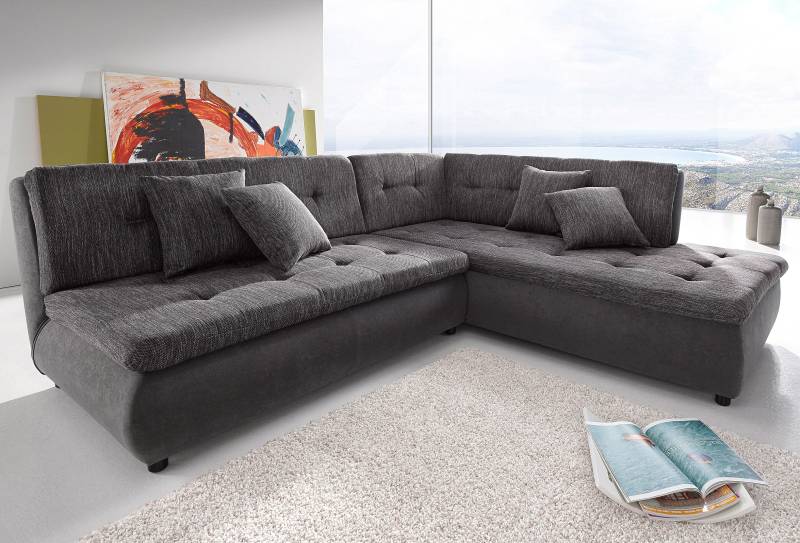 Trends by HG Ecksofa »Pool L-Form«, wahlweise mit Bettfunktion, frei im Raum stellbar von Trends by HG