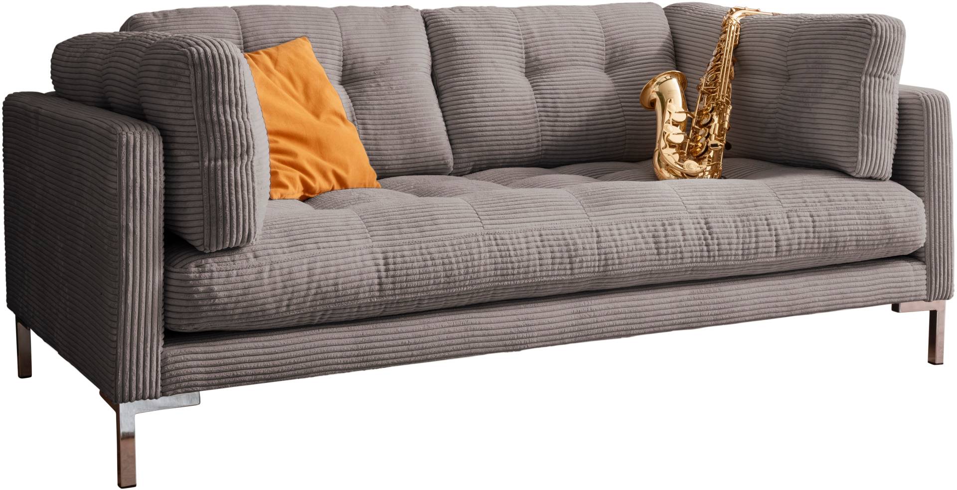 Trends by HG 2-Sitzer »Landau«, in Cord-Stoff mit Metallfuss Trends by HG 2-Sitzer »Landau«, in Cord-Stoff mit Metallfuss von Trends by HG