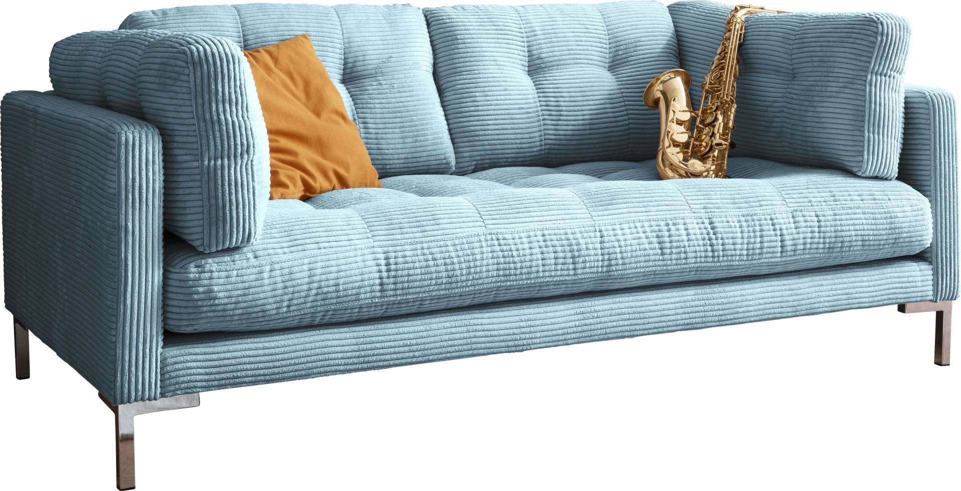 Trends by HG 2-Sitzer »Landau«, in Cord-Stoff mit Metallfuss Trends by HG 2-Sitzer »Landau«, in Cord-Stoff mit Metallfuss von Trends by HG