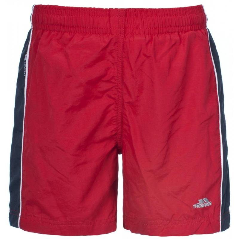 Badeshorts Brandon Herren Rot Bunt 116 von Trespass