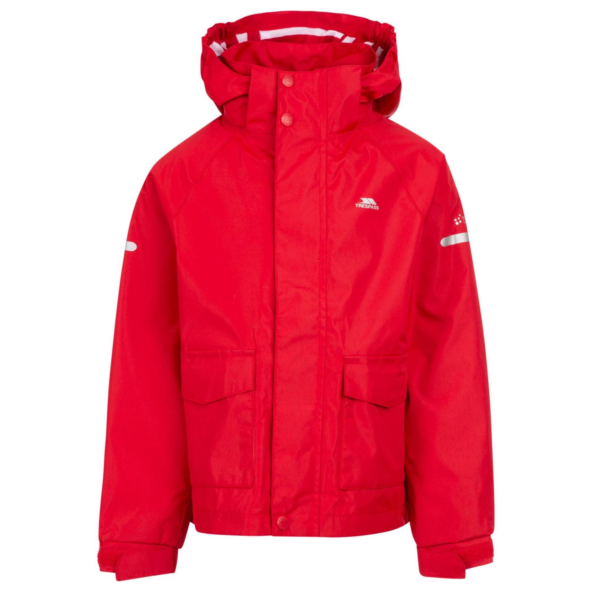 Bluster Jacke, Wasserfest Jungen Rot Bunt 104 von Trespass