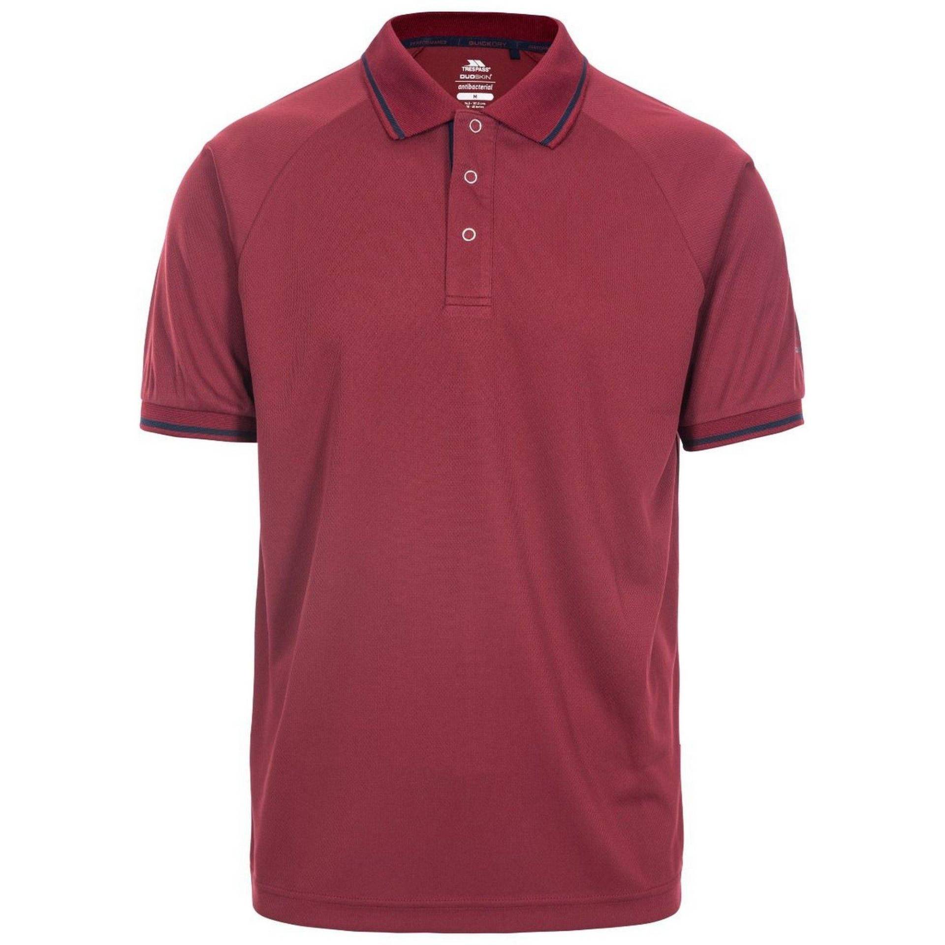 Bonnington Polo Shirt Herren Rot Bunt S von Trespass