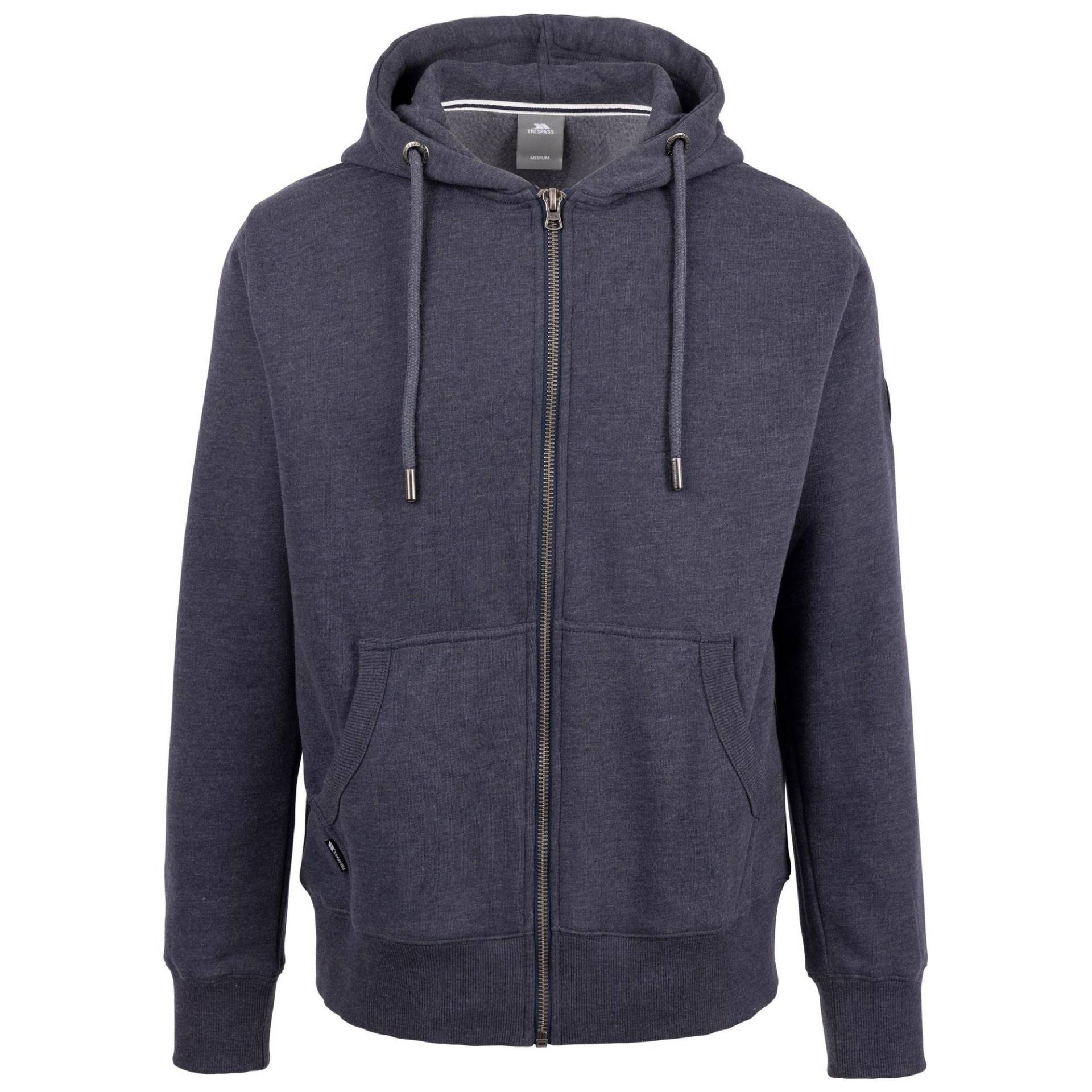 Trespass - Bran Hoodie mit durchgehendem Reißverschluss, für Herren, Marine, Größe S von Trespass