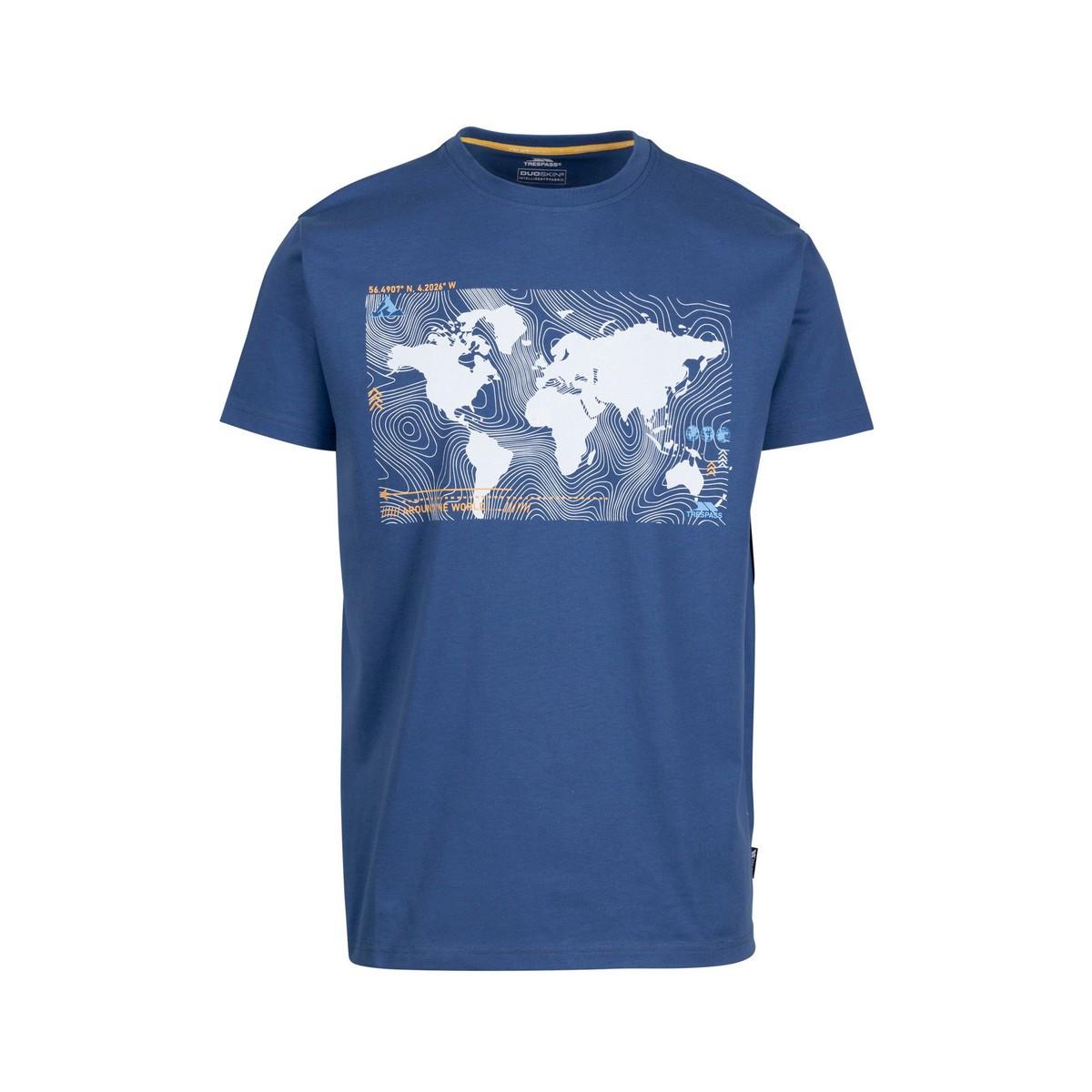 Chera Tshirt Herren Indigo L von Trespass