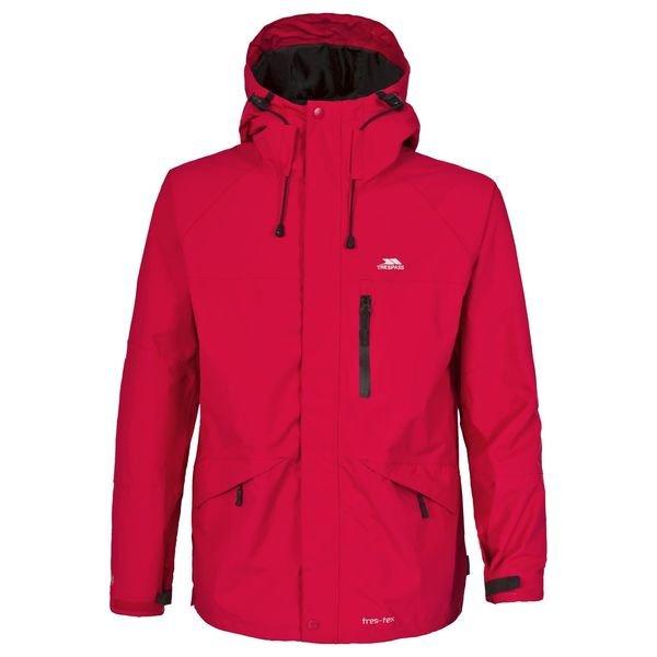 Corvo Jacke Mit Kapuze, Wasserabweisend Herren Rot Bunt L von Trespass