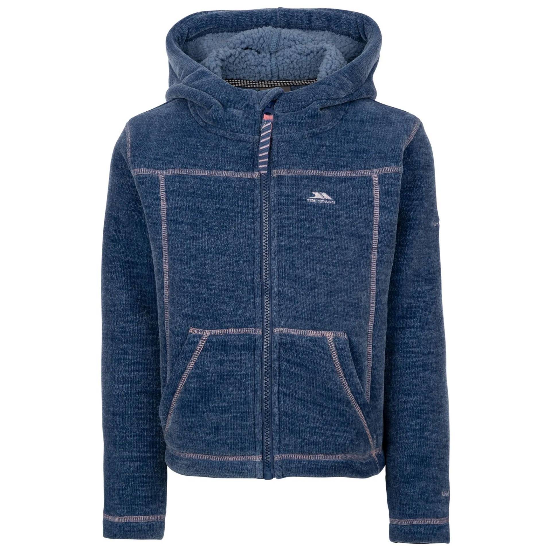 Cossie Fleecejacke Mädchen Blau Denim 128 von Trespass