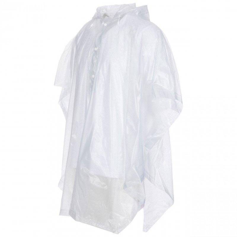 Festival Packaway Regenponcho Herren Weiss ONE SIZE von Trespass