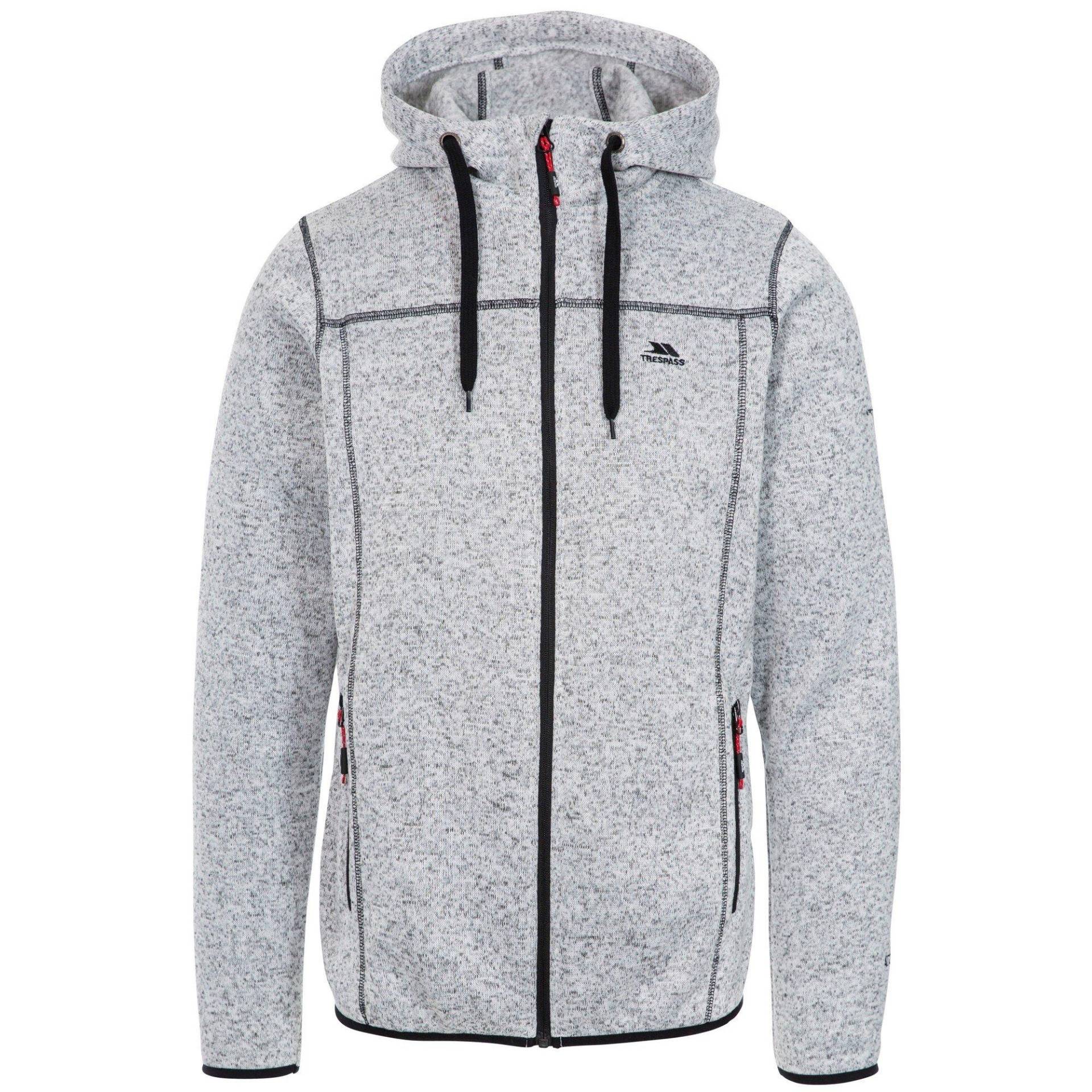 Fleecejacke Odeno Herren Grau L von Trespass