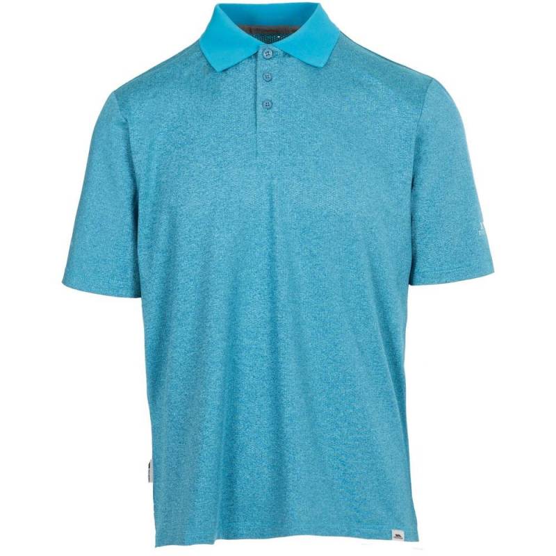 Gedding Poloshirt Herren Blau Denim 3XL von Trespass