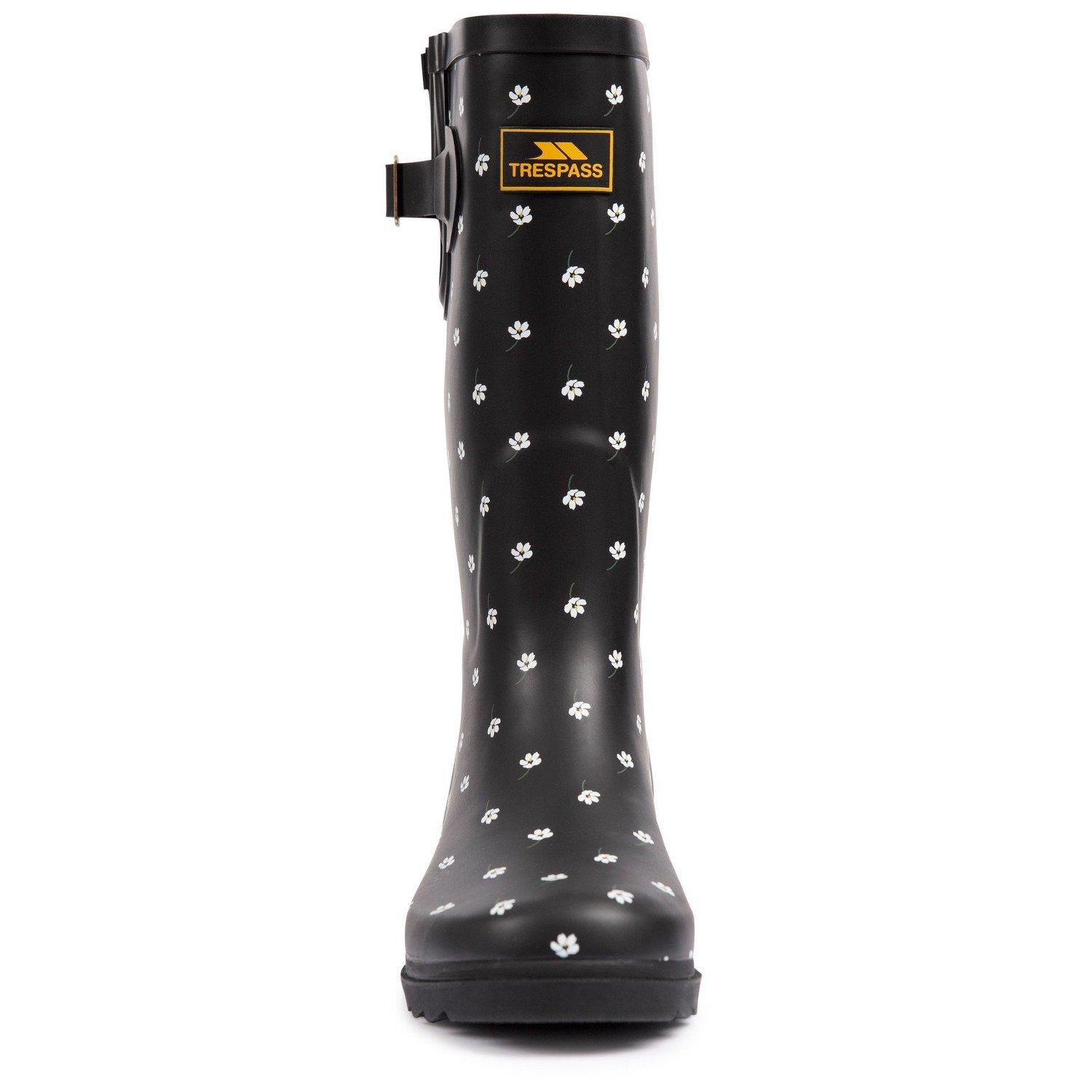 Gummistiefel Samira, Floral Damen Schwarz 43 von Trespass