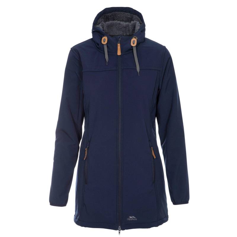 Jacke Kristen, Mit Kapuze, Wasserdicht, Längere Länge Damen Marine XS von Trespass