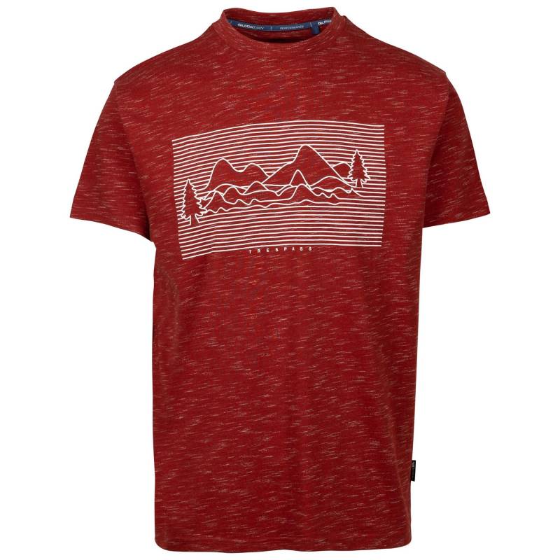 Kalar Tshirt Technisch Herren Rot Bunt M von Trespass