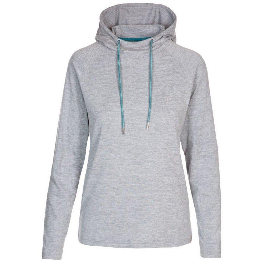 Trespass - Hattie Kapuzenpullover Aktiv, für Damen, Platin grau, Größe 36 von Trespass