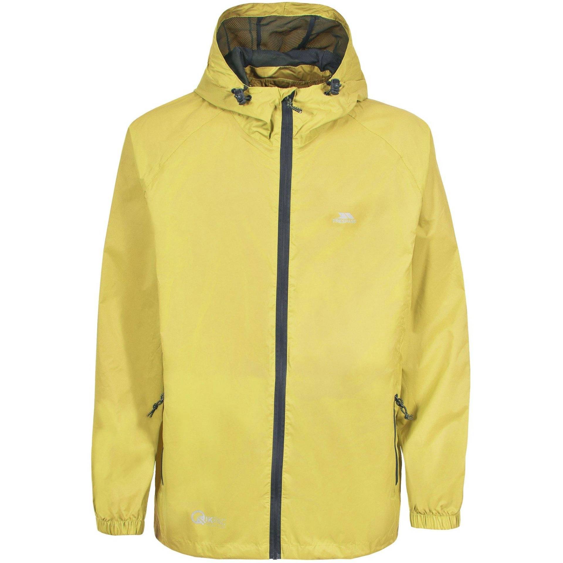 Qikpac Regenjacke, Wasserfest Damen Gelb 3XS von Trespass