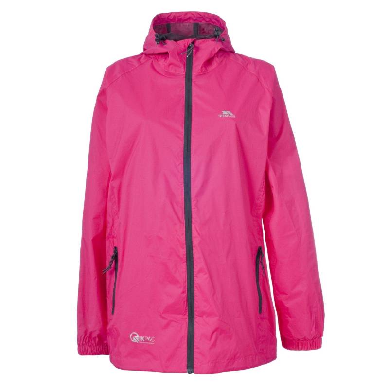 Qikpac Regenjacke, Wasserfest Herren Pink 3XS von Trespass