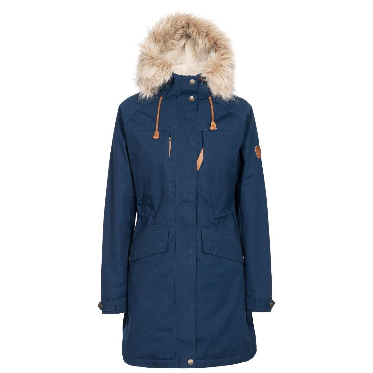 Parka Faithful Wasserfest, Mit Kapuze Damen Marine L von Trespass