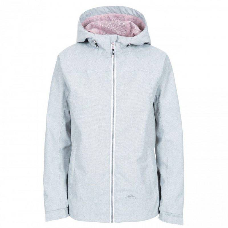 Outdoorjacke Virtual Mit Kapuze, Wasserfest Damen Taubengrau M von Trespass