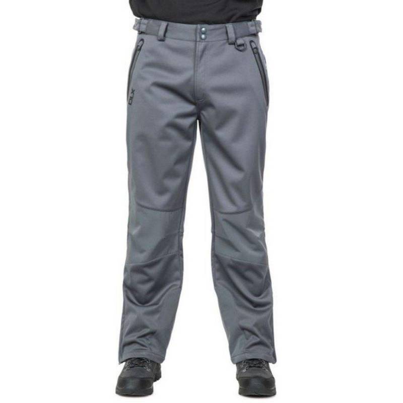 Regenhose Holloway Dlx, Wasserfest Herren Grau M von Trespass