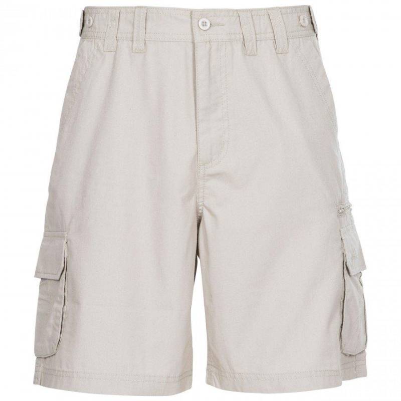 Trespass - Wanderhose CargoShorts Gally, wasserabweisend, für Herren, Beige, Größe S von Trespass