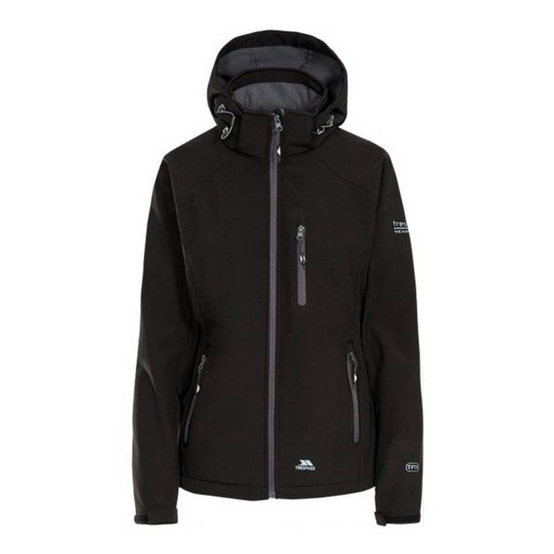 Trespass - Softshelljacke Bela II, wasserdicht, für Damen, Schwarz, Größe XS von Trespass