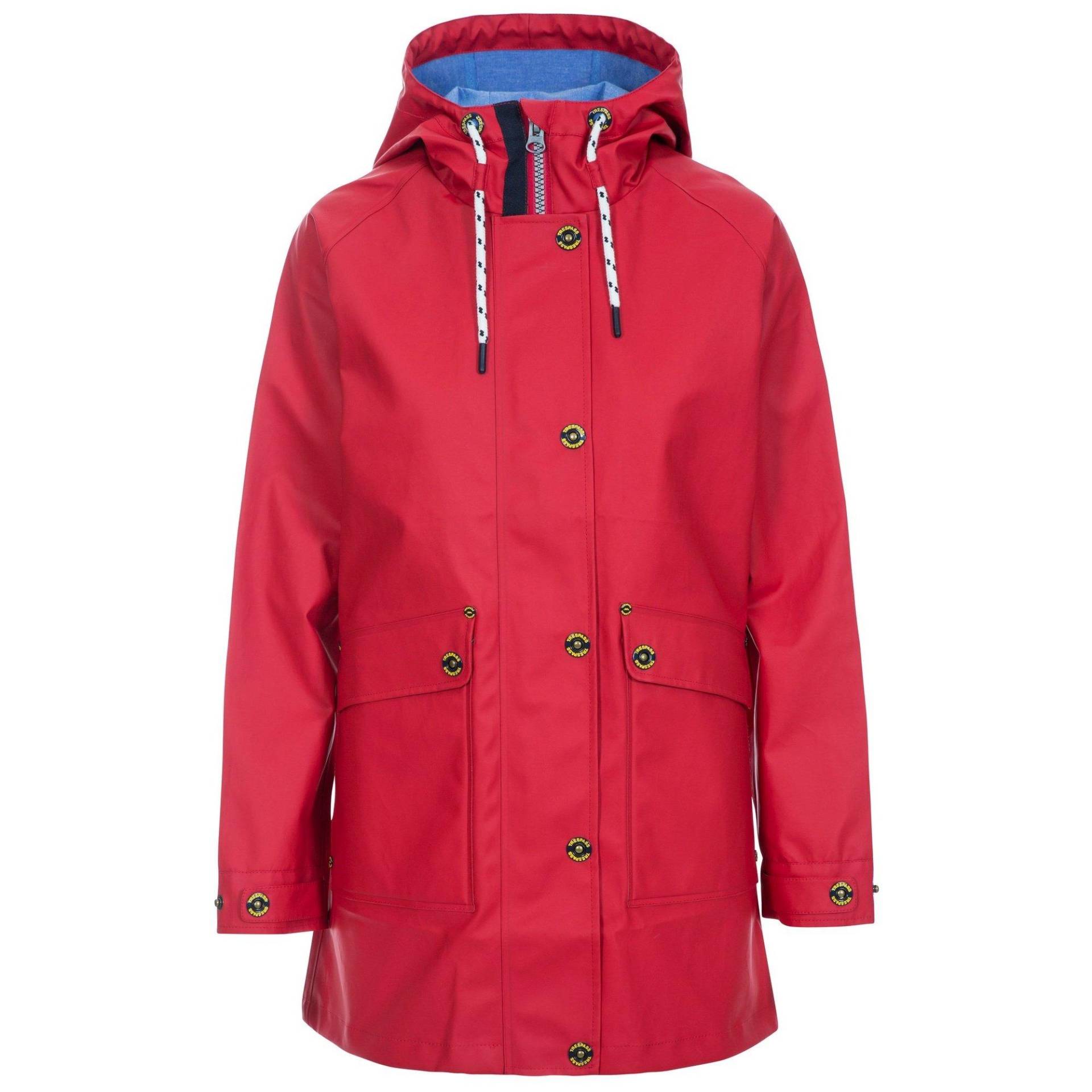 Regenjacke Shoreline Mit Kapuze Damen Rot Bunt XXS von Trespass